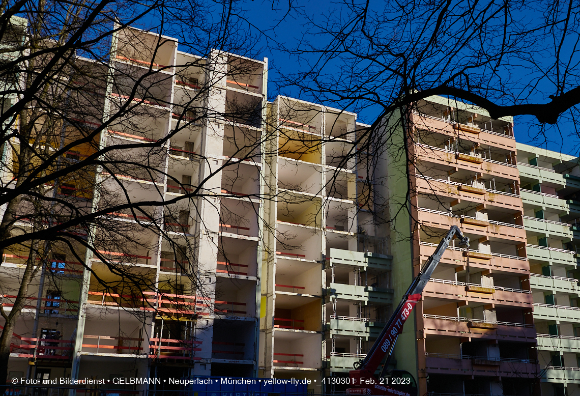21.02.2023 -  Mega-Sanierung in der Kurt-Eisner-Straße in Neuperlach